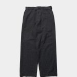 Herill 25AW Black Chambray Work Pant Front Look