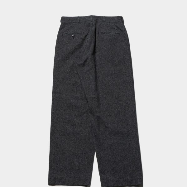 Herill 25AW Black Chambray Work Pant Back Side
