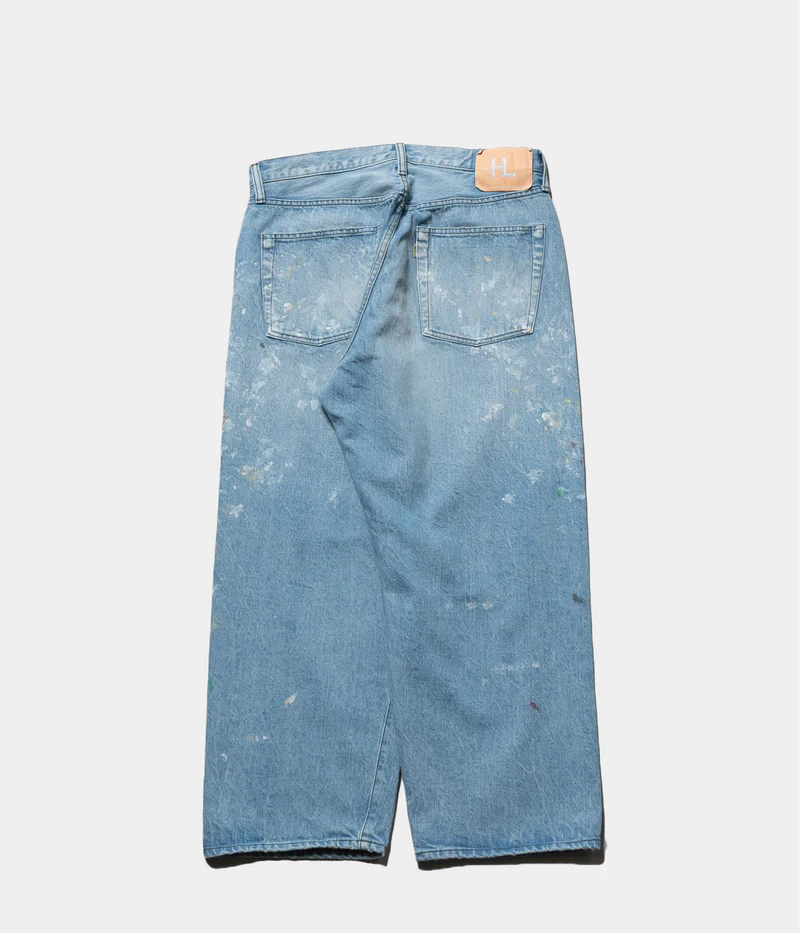 Herill 26SS HL Damaged Denim Pant Back Side