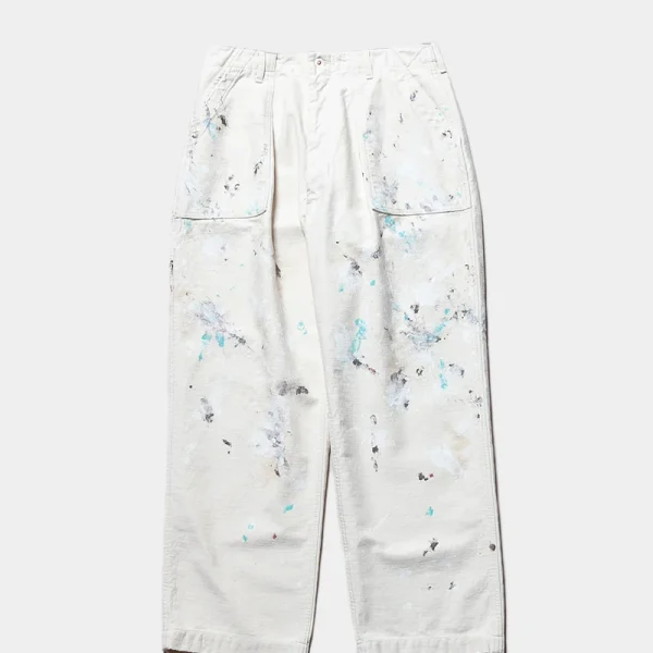 Herill Backsatin Splash Utility Pants Front Side