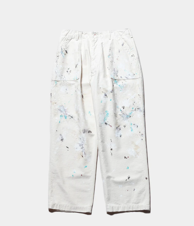 Herill Backsatin Splash Utility Pants Herill Backsatin Splash Utility Pants Front Side