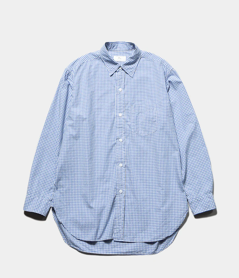 Herill Broad Workshirt Front In Blue