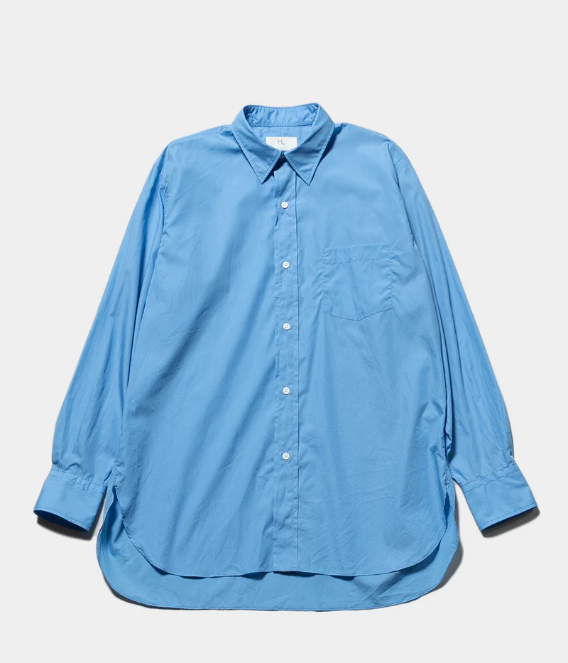 Herill Broadcloth Shirt Front In Sax