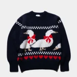 Herill Cashmere Jacquard Sweater AHIRU Front Side