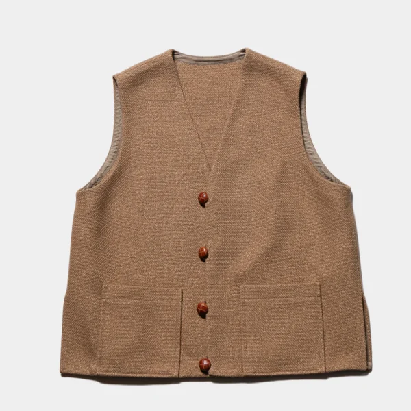 Herill Cashmere Linen Mat Chimayo Vest Front Side
