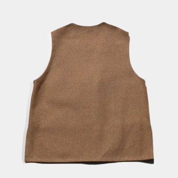 Herill Cashmere Linen Mat Chimayo Vest Back Side