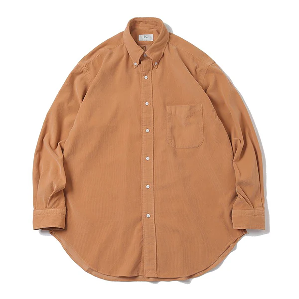 Herill Corduroy Button-Down Shirt Front Side