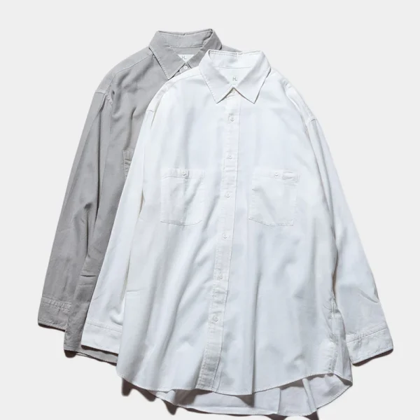 Herill Cotton Cashmere Work Shirt Front Look