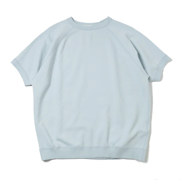 Herill Crewneck Short Sleeve Sweatshirt Front Look In Grey