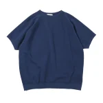 Herill Crewneck Short Sleeve Sweatshirt Front In Navy