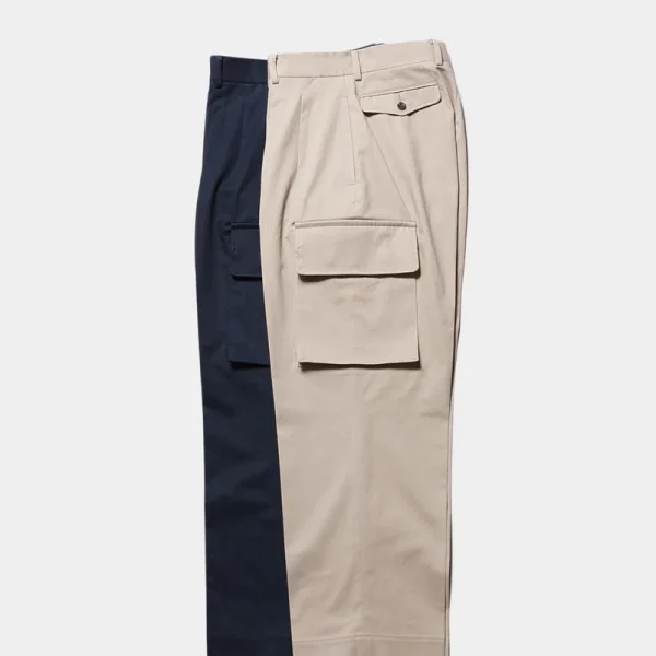 Herill Egyptian Cotton Chino Cargo Pants Front Side