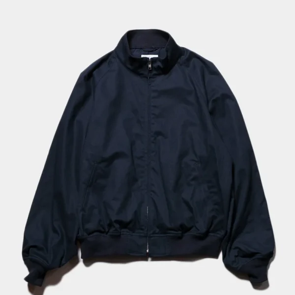 Herill Egyptian Cotton Weekend Jacket Front In Navy