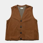 Herill Goat Suede Vest Front Side