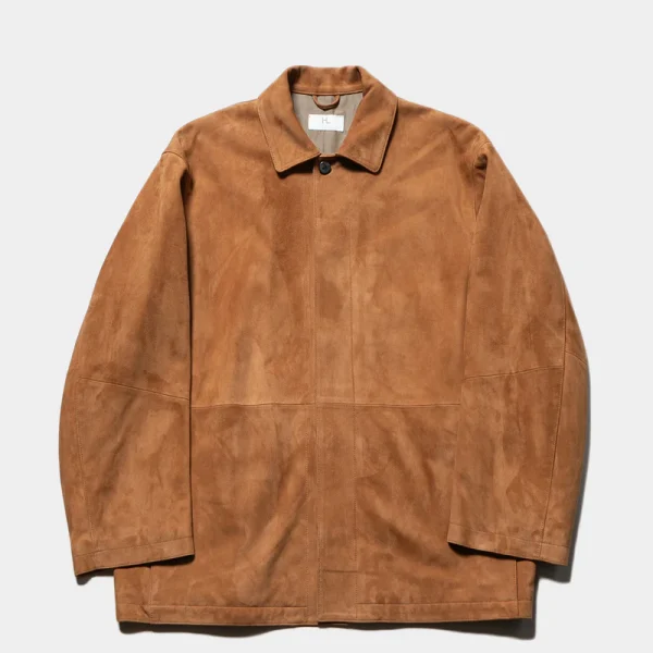 Herill Goat Suede Leather Jacket Front Side