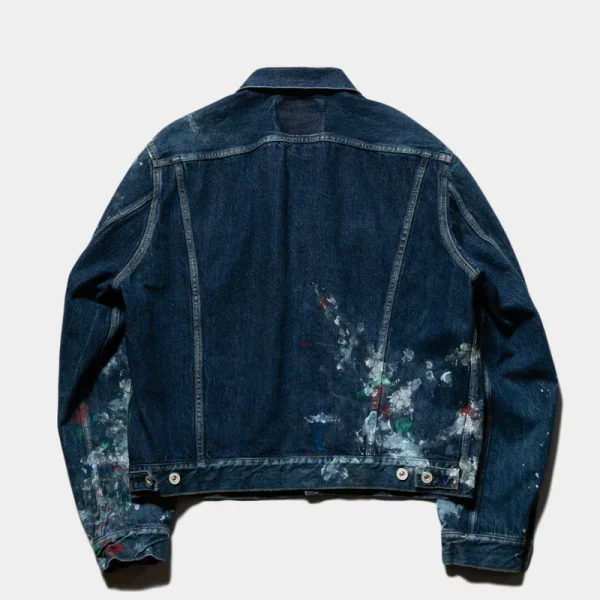 Herill HL Denim Splash Jacket Back Side